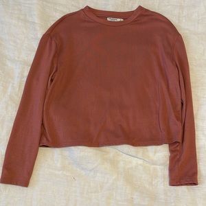Extra soft dark pink long sleeve shirt
